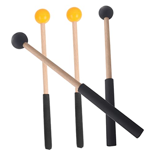 GOOHOCHY 2 Paare Trommelstock Hickory Für Trommeln Erwachsene Musical Ergonomisch Zunge Stöcke Geformt Schlagzeug Musikalische Perkussionsschlägel Leichter Marimbaschlägel Holz von GOOHOCHY