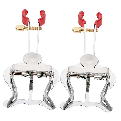 GOOHOCHY 2 Stück Ordner Musik notenständern notenständer schlagzeug Musikordner musikständer Ordner für Musiknoten Klarinette Signalhorn Band Tenor Notenhalter-Clip Klemmhalter Lyra Eisen von GOOHOCHY