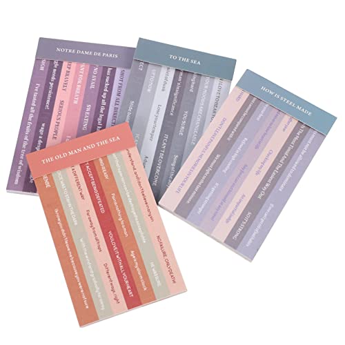 GOOHOCHY 4 Berühmte Zitate Aufkleber positive Aufkleber selbstklebende Aufkleber Scrapbooking -Vorräte inspirierende Aufkleber mit netten Worten Motivations-Zitat-Aufkleber-Aufkleber Papier von GOOHOCHY