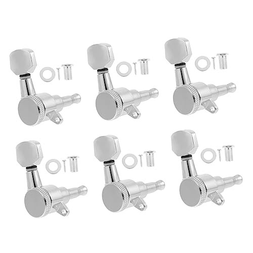 GOOHOCHY 6 Stück Gitarrentuner Stimmen Verriegelung Instrument Ersatz Stimmgeräte Für Akustikgitarren Akustikgitarrenmaschinenköpfe Gitarrentuning Aus Legierung Alu-tuning Metalllegierung GOOHOCHY 6 Stück Gitarrentuner Stimmen Verriegelung Instrument Ersatz Stimmgeräte Für Akustikgitarren Akustikgitarrenmaschinenköpfe Gitarrentuning Aus Legierung Alu-tuning Metalllegierung von GOOHOCHY