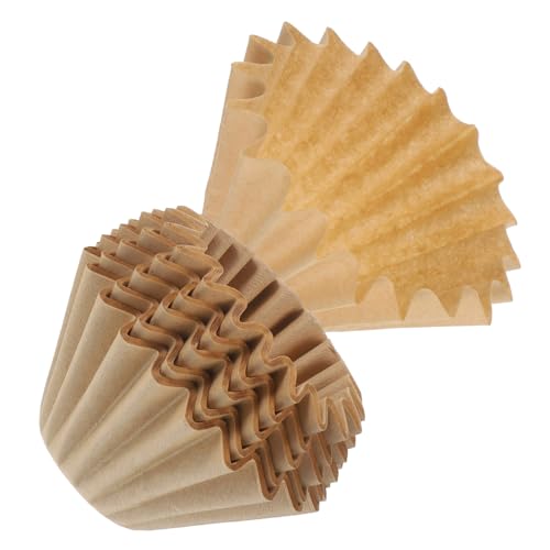 GOOHOCHY Filter 100 Stück Sieb Kaffeefilterpapier Kaffeekegel Papierfilter Kaffeefilter Tassen Espressopapier Filterbecher Papierkaffeefilterkegel Holzfaser Haushaltspapierkonzentrat von GOOHOCHY