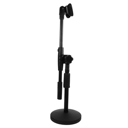 GOOHOCHY Mikrofonständer Mike Pole Arm einstellbar Mikrofon für Mini für Mikrofonhalterung für zu Hause Mikrofonzubehör Mikrofonhalterungen aus Metall Desktop-Mikrofonhalterung Eisen Black von GOOHOCHY