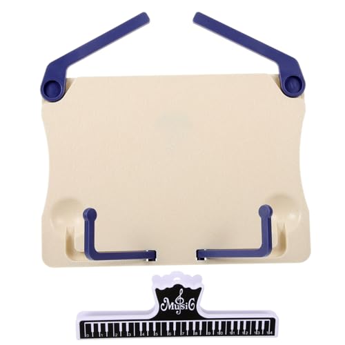 GOOHOCHY Tragbarer Notenständer Stand Tischdeckenklammern Bücherregal Tablet-halter Unterstützung Für Desktop-lesebücher Buchruhe Desktop-lagerregal Desktop Faltbares Lesegestell Abs Weiß GOOHOCHY Tragbarer Notenständer Stand Tischdeckenklammern Bücherregal Tablet-halter Unterstützung Für Desktop-lesebücher Buchruhe Desktop-lagerregal Desktop Faltbares Lesegestell Abs Weiß von GOOHOCHY