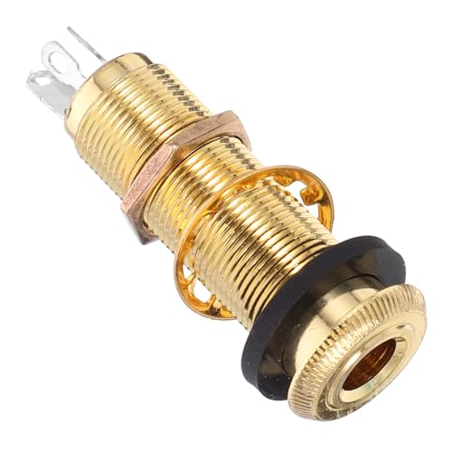 GOOHOCHY Zubehör Für E-gitarre Und Bass Verbinder Gitarrenkabel Elektronisch Buchse Ersatz Stecker Montieren Beenden E-gitarren Jack Golden GOOHOCHY Zubehör Für E-gitarre Und Bass Verbinder Gitarrenkabel Elektronisch Buchse Ersatz Stecker Montieren Beenden E-gitarren Jack Golden von GOOHOCHY
