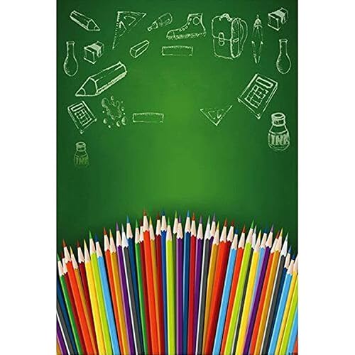 Schulhintergrund Bunte Bleistifte Tafel Vinyl Kulissen für Schüler Kinder Fotografie Hintergründe Foto Requisite Hintergrund 180X120cm Schulhintergrund Bunte Bleistifte Tafel Vinyl Kulissen für Schüler Kinder Fotografie Hintergründe Foto Requisite Hintergrund 180X120cm von GOOOOODS