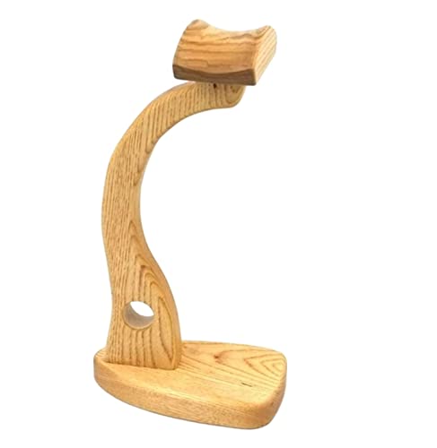 GOOPEEG Kopfhörer Ständer Schreibtisch Zubehör Kopfhörerständer Aus Holz, Kreative Display-Halterung, Kopfhörer-Halter, Platzsparend Gaming Headsets(Fraxinus Mandshurica) von GOOPEEG