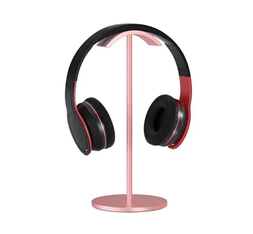 GOOPEEG Kopfhörer Ständer Schreibtisch Zubehör U-Type Arc Aluminium Kopfhörerständer Rack Stabiler Gaming-Headset-Halter Kopfhörer-Rack Rutschfestes Silikon-Pad Gaming Headsets(Rose Gold) von GOOPEEG