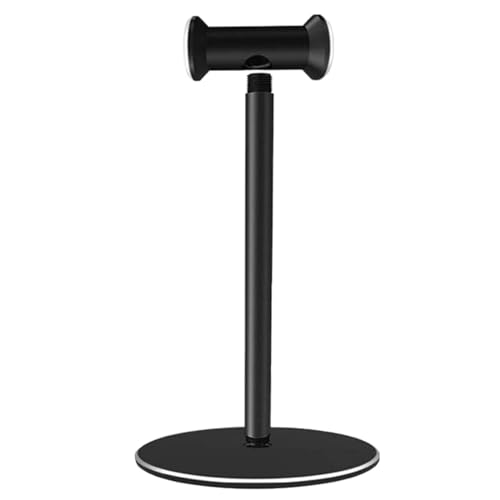 GOOPEEG Kopfhörer Ständer Schreibtisch Zubehör Vertikaler Kopfhörerständer Aus Aluminiumlegierung, Spieltischzubehör, Universeller Headset-Displayständer Gaming Headsets(Black) von GOOPEEG