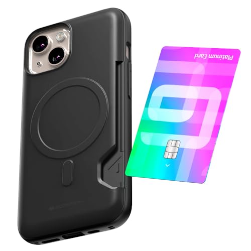 GOOSPERY Mag Bumper kompatibel mit iPhone 13 Hülle, kompatibel mit Magsafe, Kartenhalter, Brieftasche, schützend, doppellagig, stabile Handy-Rückseite, Schwarz GOOSPERY Mag Bumper kompatibel mit iPhone 13 Hülle, kompatibel mit Magsafe, Kartenhalter, Brieftasche, schützend, doppellagig, stabile Handy-Rückseite, Schwarz von GOOSPERY