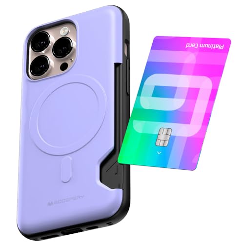 GOOSPERY Mag Bumper kompatibel mit iPhone 13 Pro, kompatibel mit Magsafe, Kartenhalter, Brieftasche, schützend, doppellagig, stabile Handy-Rückseite, Violett GOOSPERY Mag Bumper kompatibel mit iPhone 13 Pro, kompatibel mit Magsafe, Kartenhalter, Brieftasche, schützend, doppellagig, stabile Handy-Rückseite, Violett von GOOSPERY