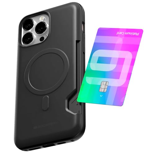 GOOSPERY Mag Bumper kompatibel mit iPhone 13 Pro Max, kompatibel mit Magsafe, Kartenhalter, Brieftasche, schützend, doppellagig, stabile Handy-Rückseite, Schwarz GOOSPERY Mag Bumper kompatibel mit iPhone 13 Pro Max, kompatibel mit Magsafe, Kartenhalter, Brieftasche, schützend, doppellagig, stabile Handy-Rückseite, Schwarz von GOOSPERY