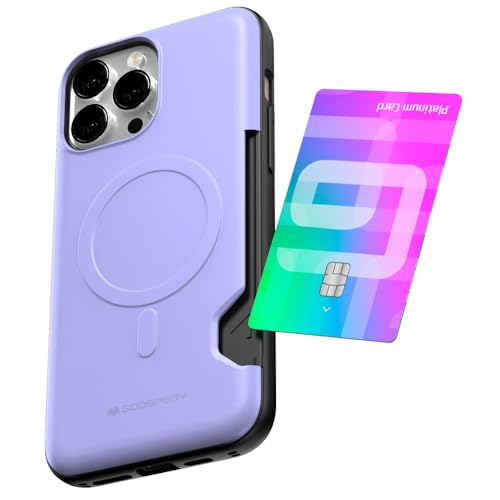 GOOSPERY Mag Bumper kompatibel mit iPhone 13 Pro Max, kompatibel mit Magsafe, Kartenhalter, Brieftasche, schützend, doppellagig, stabile Handy-Rückseite, Violett GOOSPERY Mag Bumper kompatibel mit iPhone 13 Pro Max, kompatibel mit Magsafe, Kartenhalter, Brieftasche, schützend, doppellagig, stabile Handy-Rückseite, Violett von GOOSPERY