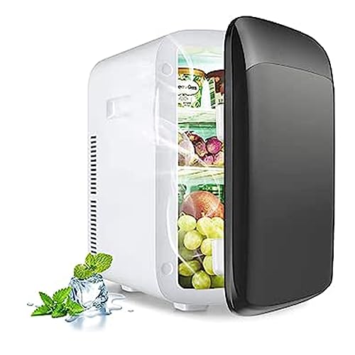 GOPLUS 15L Mini Kühlschrank leise, Tragbarer Autokühlschrank mit Heizfunktion, Elektrischer Kühler und Erwärmer, Tragbarer Kühlschrank, mit ECO-Modus, -3~50 °C, für Auto Haus Büro (Schwarz) von GOPLUS