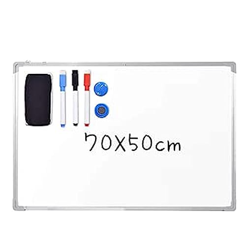 GOPLUS Whiteboard Testsieger beschreibbar, Magnettafel Magnetwand mit Aluminium-Rahmen und Stiftablage, weiß, Größen wählbar (70 x 50 cm) von GOPLUS