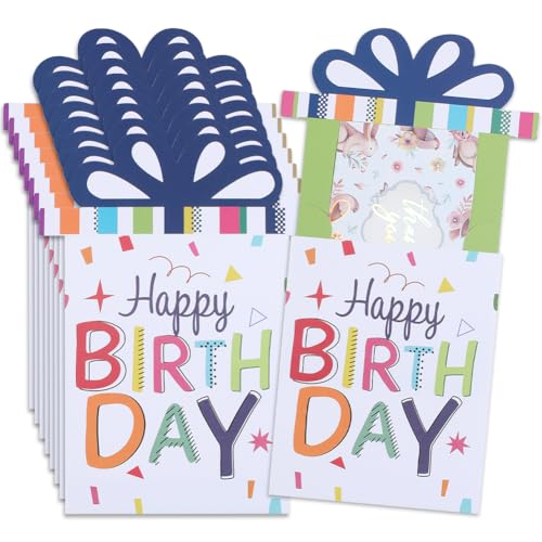 GORGECRAFT 20 Sets Geburtstagsparty-Geld- und Geschenkkartenhüllen, bunt, Happy Birthday, Grußkartenhalter, Geldumschlag für Bargeld, Geschenke, Münzschecks, 14 x 10 cm GORGECRAFT 20 Sets Geburtstagsparty-Geld- und Geschenkkartenhüllen, bunt, Happy Birthday, Grußkartenhalter, Geldumschlag für Bargeld, Geschenke, Münzschecks, 14 x 10 cm von GORGECRAFT