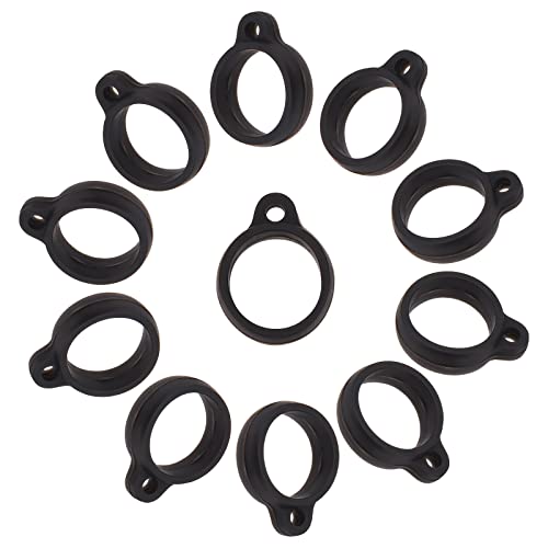 GORGECRAFT 20St Anti-Verlust-Silikonkautschuk-Ringe 13 mm Durchmesser Schwarz Verlorene O-Ringe Mehrzweck-Halskette Lanyard Ersatz-Anhänger Trageset Für Stifte Geräte Schlüsselanhänger Bürobedarf GORGECRAFT 20St Anti-Verlust-Silikonkautschuk-Ringe 13 mm Durchmesser Schwarz Verlorene O-Ringe Mehrzweck-Halskette Lanyard Ersatz-Anhänger Trageset Für Stifte Geräte Schlüsselanhänger Bürobedarf von GORGECRAFT