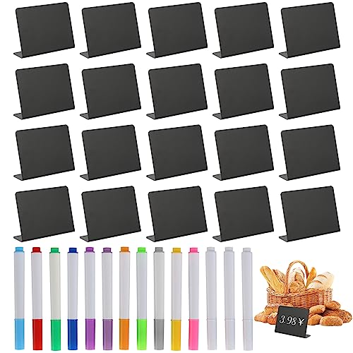 Kunststoff Buffet Schilder 20 Stück Mini Kreidetafel Set V-Form Kreidetafel Klein Kreidetafeln Zum Beschriften Preisschilder Aufsteller für Hochzeit,Party,Essen,Food Kunststoff Buffet Schilder 20 Stück Mini Kreidetafel Set V-Form Kreidetafel Klein Kreidetafeln Zum Beschriften Preisschilder Aufsteller für Hochzeit,Party,Essen,Food von GOSHIES