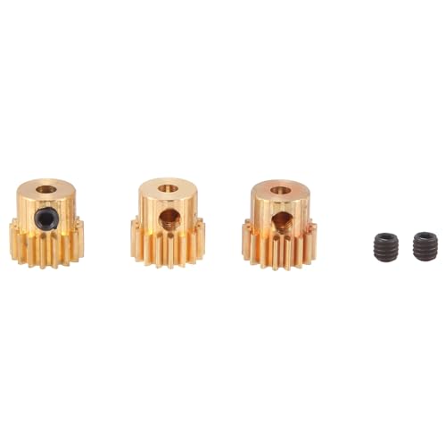 GOSIA 3 Stück 3,175 mm Zahnrad aus Messing Getriebe 32DP 48DP 64DP M0.6 für 1/10 1/8 RC Auto 3650 3660,17t GOSIA 3 Stück 3,175 mm Zahnrad aus Messing Getriebe 32DP 48DP 64DP M0.6 für 1/10 1/8 RC Auto 3650 3660,17t von GOSIA