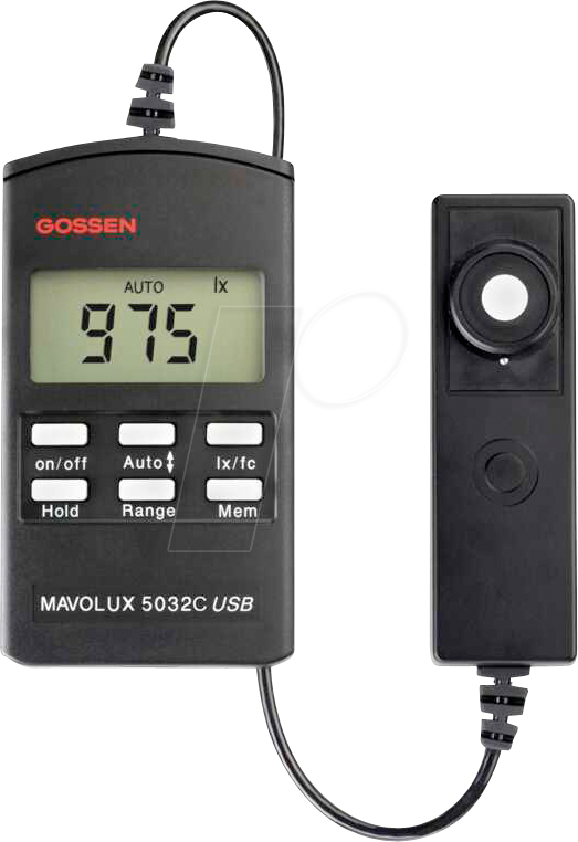 MAVOLUX 5032CUSB - Luxmessgerät MAVOLUX 5032 C USB, 0,1 bis 199.900 lx von GOSSEN FOTO