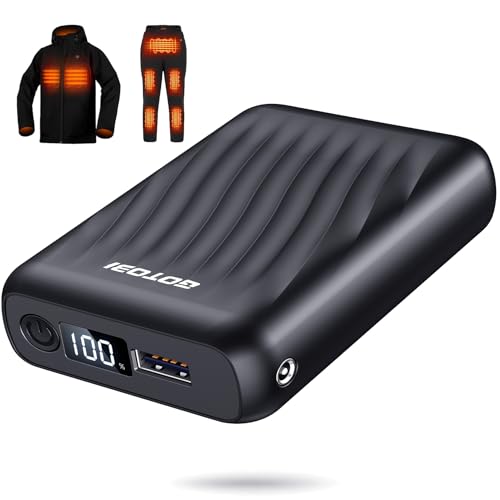 GOTOBI 18400mAh Powerbank für Heizweste,12V/5V Akku mit LED-Display und DC/USB/Type-C-Ausgang für beheizte Jacken, Westen und Hoodies GOTOBI 18400mAh Powerbank für Heizweste,12V/5V Akku mit LED-Display und DC/USB/Type-C-Ausgang für beheizte Jacken, Westen und Hoodies von GOTOBI