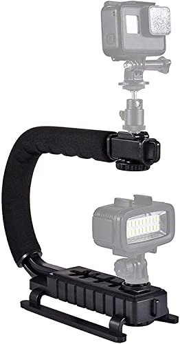 3 Schuhhalterungen U/C geformte Halterung, Handheld Video Action Stabilizer Griff für DSLR Kamera Camcorder 3 Schuhhalterungen U/C geformte Halterung, Handheld Video Action Stabilizer Griff für DSLR Kamera Camcorder von GOTOTOP