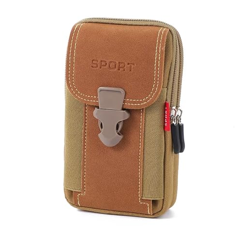 Männer Multi-Funktion Taille Tasche Casual Handy Geldbörse Tasche Outdoor Sport Tactical Pouch Gürtel Taille Pack Tasche Lauf Tasche (F) von GOUDE
