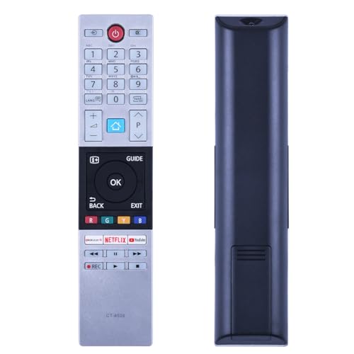 GOUYESHO CT-8528 Ersatz Fernbedienung passend für Toshiba 4K UHD HDR TV Kompatibel mit 24D2863DB 24D3863DB 28W3863DB 32D2863DB 32D3862DB 32D3863DB 43L2863DB 43T6863DB 43U5863DB 43U6863DB 48L2863DB von GOUYESHO