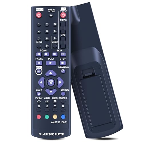 GOUYESHO Ersatz Fernbedienung AKB73615801 für LG DVD BP220 BP125 BP325 BP325N BP120 BP120N BP120P BP320 BP200 BP325W BP220N BP320N von GOUYESHO