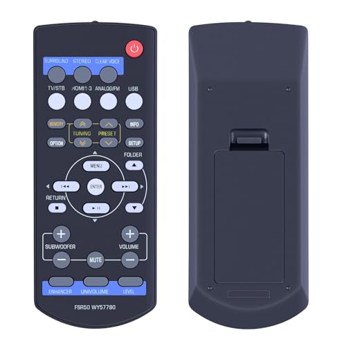 GOUYESHO Ersatz Fernbedienung FSR50 WY57780 für Yamaha Audio System NS-BR301 YHT-S401 NSBR301 YHTS401 GOUYESHO Ersatz Fernbedienung FSR50 WY57780 für Yamaha Audio System NS-BR301 YHT-S401 NSBR301 YHTS401 von GOUYESHO