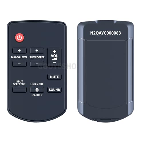 GOUYESHO Ersatz Fernbedienung N2QAYC000083 für Panasonic SC-HTB170 SC-HTB20P SC-HTB770 SC-HTB170EGS SC-HTB770EG-S SC-HTB770GN SC-HTB770PC-S SU-HTB570EB SC-HTB170EG GOUYESHO Ersatz Fernbedienung N2QAYC000083 für Panasonic SC-HTB170 SC-HTB20P SC-HTB770 SC-HTB170EGS SC-HTB770EG-S SC-HTB770GN SC-HTB770PC-S SU-HTB570EB SC-HTB170EG von GOUYESHO