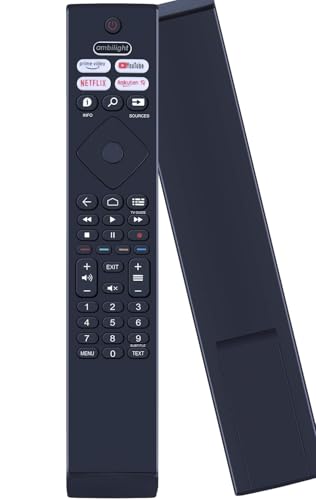 GOUYESHO BRC0984501/01 Passend für Philips HD LED TV ErsatzFernbedienung Kompatibel mit BRC0984501-01 398GR10BEPHN0041BC 398GR10BEPHN0041HR HR45B-GJ01 32PFS6906/12 55PUS8106/12 von GOUYESHO
