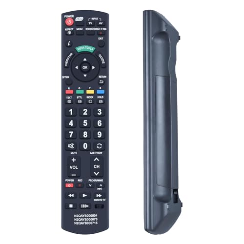 GOUYESHO N2QAYB000715 Ersatz Fernbedienung Passend für Panasonic Viera TV N2QAYB000504 N2QAYB000673 TX-L32G20E TX-L37V20E TX-L37EW30 TX-L42WT50 TX-P42GT50 TX-P42ST50 TX-L47ET50 TX-P50VT50 GOUYESHO N2QAYB000715 Ersatz Fernbedienung Passend für Panasonic Viera TV N2QAYB000504 N2QAYB000673 TX-L32G20E TX-L37V20E TX-L37EW30 TX-L42WT50 TX-P42GT50 TX-P42ST50 TX-L47ET50 TX-P50VT50 von GOUYESHO