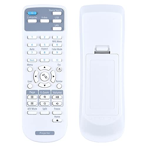 GOUYESHO Neu 217358900 Ersatz Beamer Fernbedienung für Epson EB-685W EB-685Wi EB-670 EB-675Wi EB-675W EB-695Wi EB-680Wi EB-680 EB-685WT EB-700U EB-710Ui EH-LS100 EB-685WS EB-695Wie EB-696Ui von GOUYESHO