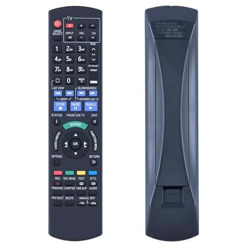 GOUYESHO Neu N2QAYB001046 Ersatz Fernbedienung für Panasonic Blu-ray Recorder DMR-BCT750 DMR-BCT755 DMR-BCT850 DMR-BCT855 DMR-BST750 DMR-BST755 DMR-BST850 DMR-BST855 DMR-BST950 von GOUYESHO