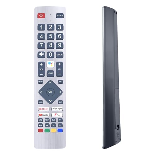 GOUYESHO Passend für Sharp Technika Smart TV SHWRMC0134 SHW/RMC/0134 DR-0284-1 Ersatz Voice Fernbedienung Kompatibel mit 32BI5KA 50BN3KA 4T-C50BL2IF2AB 4T-C50BL2KF2AB TEF/RMC/0015 TEFRMC0015 von GOUYESHO