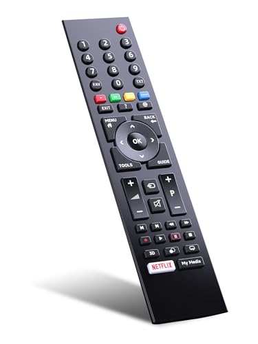 GOUYESHO RC3214801/03 Fernbedienung Passend für Grundig Smart TV with Netflix TP1187R-5 TS1187R-5 RC32148211/02 TP7187R 313923827833 RC3214801 03 RC32148211 02 ErsatzFernbedienung von GOUYESHO