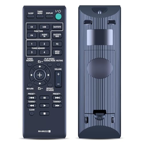 GOUYESHO RM-AMU212 ErsatzFernbedienung Passend für Sony Home Audio CD HI-FI Stereo System SS-SBT20 HCD-SBT20 CMT-SBT20 CMT-X3CD RMAMU212 von GOUYESHO