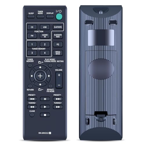 GOUYESHO RM-AMU212 ErsatzFernbedienung Passend für Sony Home Audio CD HI-FI Stereo System SS-SBT20 HCD-SBT20 CMT-SBT20 CMT-X3CD RMAMU212 von GOUYESHO