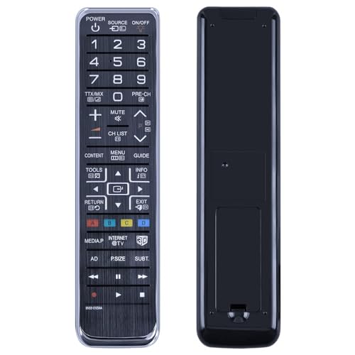 GOUYESHO Neu BN59-01054A Ersatz Fernbedienung Passend für Samsung Smart TV Fernseher Kompatibel mit UA46C7000WF UA65C8000 UE40C7000WW UE46C7000WW UE55C7000 PS50C7700 PS50C7000YK GOUYESHO Neu BN59-01054A Ersatz Fernbedienung Passend für Samsung Smart TV Fernseher Kompatibel mit UA46C7000WF UA65C8000 UE40C7000WW UE46C7000WW UE55C7000 PS50C7700 PS50C7000YK von GOUYESHO