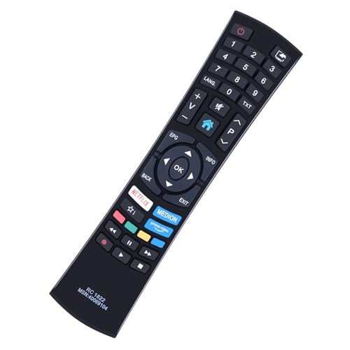 GOUYESHO RC-1822 Ersatz Universalfernbedienung für Medion TV RC1822 40069104 MSN40069104 TV Ultra HD Smart Fernseher GOUYESHO RC-1822 Ersatz Universalfernbedienung für Medion TV RC1822 40069104 MSN40069104 TV Ultra HD Smart Fernseher von GOUYESHO