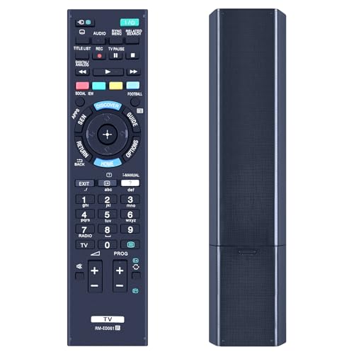 GOUYESHO RM-ED061 Ersatz Fernbedienung passend für Sony Bravia TV Kompatibel mit KDL-65W955 KDL-50W656A KDL-48W605B KDL-48W585B KDL-32W651A KD-75S9005B KD-65X8505B KD-65S9005B KD-55X9005B GOUYESHO RM-ED061 Ersatz Fernbedienung passend für Sony Bravia TV Kompatibel mit KDL-65W955 KDL-50W656A KDL-48W605B KDL-48W585B KDL-32W651A KD-75S9005B KD-65X8505B KD-65S9005B KD-55X9005B von GOUYESHO