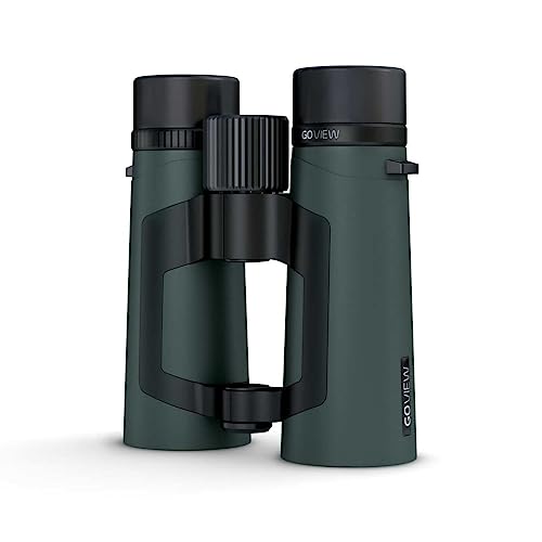 GoView ZOOMR 8x42 Fernglas für Outdoor, Natur, Tierbeobachtung, Reise (8-Fach Zoom, großes Sehfeld, inkl. Zubehör-Set) Oak Grün von GoView