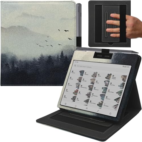 GOVTVA Schutzhülle mit doppeltem Ständer für 17,8 cm (7 Zoll) Onyx Boox Go 7 / Boox Tablet Go Color 7 (Gen II/Gen I 2025/2024), Boox Page Cover mit automatischer Sleep&Wake/Doppel-Handschlaufe von GOVTVA