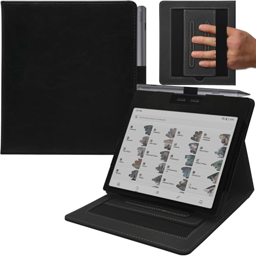 GOVTVA Schutzhülle mit doppeltem Ständer für 17,8 cm (7 Zoll) Onyx Boox Go 7 / Boox Tablet Go Color 7 (Gen II/Gen I 2025/2024), Boox Page Cover mit automatischer Sleep- und Wake-Funktion, doppelte von GOVTVA