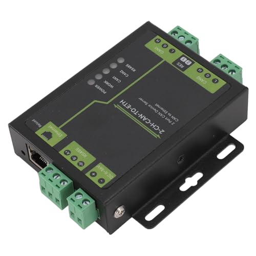 2-Port-CAN-zu-Ethernet-Servermodul, 10 100 Mbit/s, Industrietauglicher 2-Kanal-CAN-RS485-Ethernet-Doppelsockel-CAN-zu-Ethernet-Konverter für Computer von GOWENIC