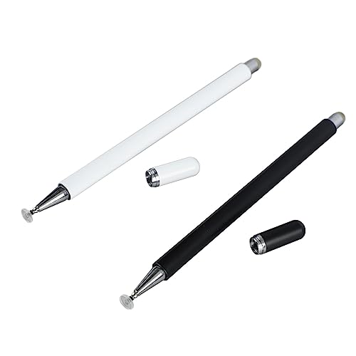 2 Stück Kapazitiver Stylus Stift, Hohe Empfindlichkeit, Flexible Stiftspitze, Kapazitiver Stylus Stift mit Magnetischer Saugnapflegierung für Touchscreen, Tablets, Smartphones von GOWENIC