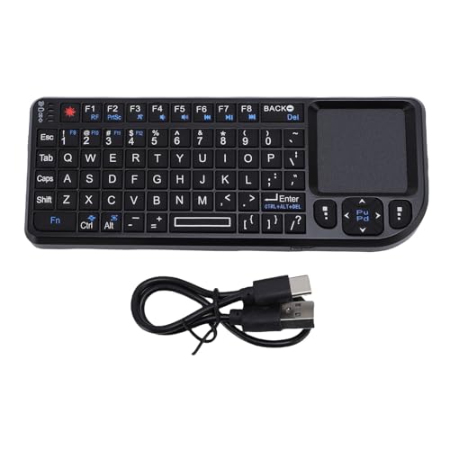 69 Tasten Touchpad -Tastatur, 2,4 GHz BT QWERTY Mouse Combo -Controller Wireless USB -Backlit -Tastatur Wieder Aufladbare Tragbare Touch -Tastatur mit IR -Lernen, das mit PC 69 Tasten Touchpad -Tastatur, 2,4 GHz BT QWERTY Mouse Combo -Controller Wireless USB -Backlit -Tastatur Wieder Aufladbare Tragbare Touch -Tastatur mit IR -Lernen, das mit PC von GOWENIC