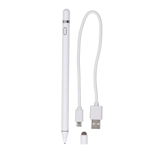 Aktiver Kapazitiver Stift mit Feiner Spitze, USB-Schnelllade-Universal-Touchscreen-Stift mit Magnetischer Absorptionskappe, Präzise Stiftspitze für für Android-Tablets und Aktiver Kapazitiver Stift mit Feiner Spitze, USB-Schnelllade-Universal-Touchscreen-Stift mit Magnetischer Absorptionskappe, Präzise Stiftspitze für für Android-Tablets und von GOWENIC