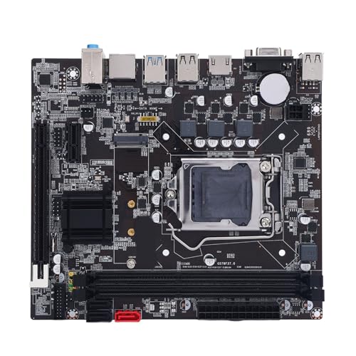 B75 Motherboard, LGA 1155 Motherboard mit 2 X 8 GB DDR3 -Speicherplatz, M.2 NVMe NGFF -Schnittstellen, ATA3.0 und ATA2.0 -Anschlüsse, PCIe für Core I3 I5 I7 für Xeon E3 V2 für von GOWENIC