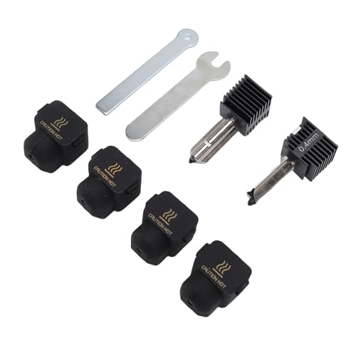Drucken Kopf -Endkit, 3D -Drucker -Extruder -Heißende Kit 0,4 Mm Gehärteter Edelstahldüse mit Heizblock Kühlkörper für 1,75 Mm PLA ABS PETG TPU -Filament Drucken Kopf -Endkit, 3D -Drucker -Extruder -Heißende Kit 0,4 Mm Gehärteter Edelstahldüse mit Heizblock Kühlkörper für 1,75 Mm PLA ABS PETG TPU -Filament von GOWENIC